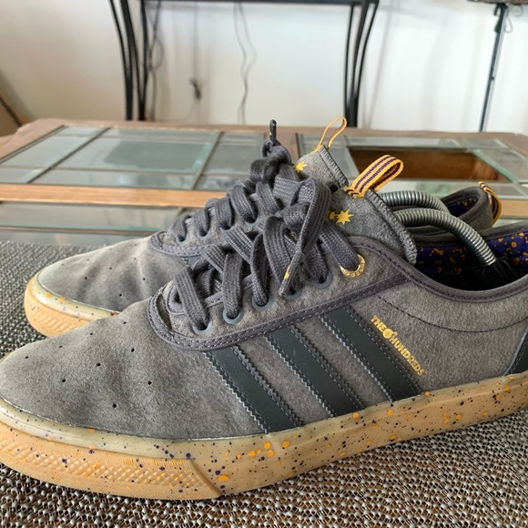 Adidas x The Hundreds LA Lakers NBA Adi-Ease Skate Shoes Mens 11.5 US Q16688 - Picture 3 of 10